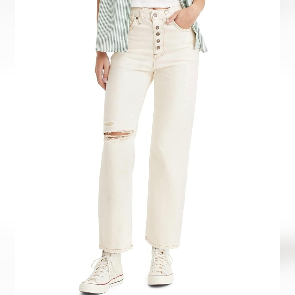 Levi's 28 Women's Snap Button Ribcage Straight Ankle Jean 28